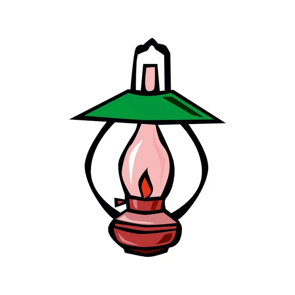 Vector illustration, lantern, card concept, white background. — Stock Vector