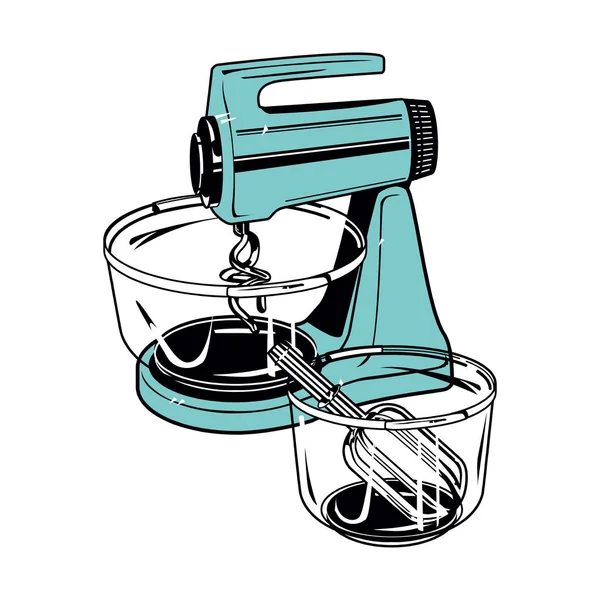 Кухонная икона. Простая иллюстрация миксера кухонный вектор значок для веб — стоковый вектор