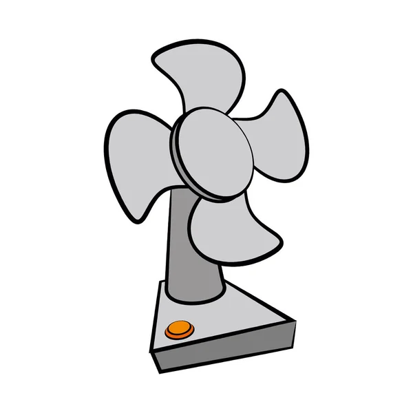 Icona del ventilatore su sfondo bianco. Illustrazione vettoriale . — Vettoriale Stock