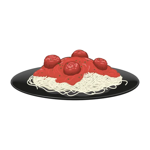 Шаблон упаковки спагетти пасты изолирован на белом фоне — стоковый вектор