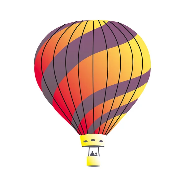 Красочный воздушный шар на белом фоне — стоковый вектор