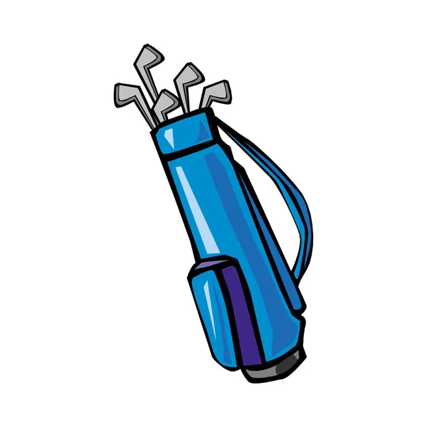 Golf Icon Isolated White Background — Stock Vector