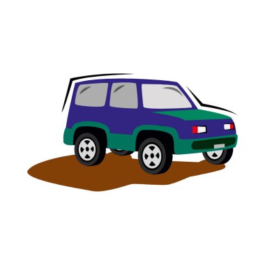 Kamyon vektör çizimi EPS10 'da beyaz üzerinde izole edildi