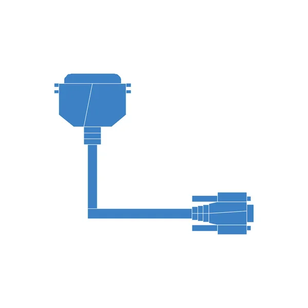 Kábelleállító ikon vektor. Vázolja fel a Cable Breakdown Jelet. Izolált szimbólum Illusztráció fehér alapon az EPS-ben10 — Stock Vector