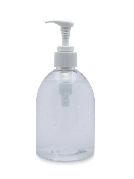 Bottle Alcohol Gel Hand Wash Isolated White Background — Stock Photo, Image