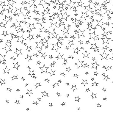 Yıldız anahat, sorunsuz arka plan. Vektör