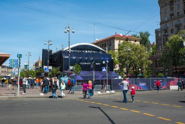 Eurovision köyü. Ukrayna, Kiev. 05.05.2017. makale. İnsanlar