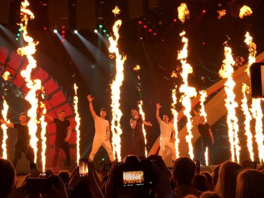 Eurovision 2017 final uluslararası Exhib sahnede
