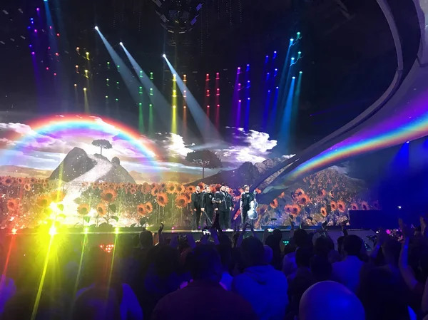 Finale de l'Eurovision 2017 sur la scène de l'Exhib International — Photo