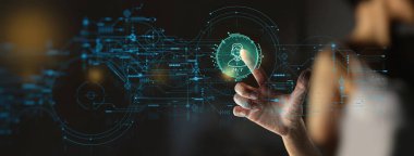İşkadını El, Teknik Destek ve Müşteri Hizmetleri İş Teknolojisi İnternet Ui ile çalışıyor..