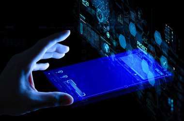 proje yöneticisi ve planlar zamanında görevleri ve kilometre taşları planlama hakkında simgeler ile el çalışma, Ui bilgisayar maliyet yönetimi