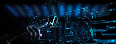 Standart Kalite Kontrol Sertifika Güvencesi ile El Çalışması İnternet İşletme Teknolojisi Ui.