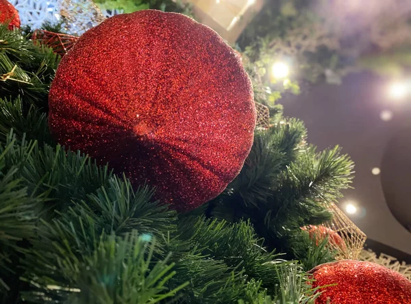 Christmas Garland Ornaments Season Wishes — Stock Photo, Image