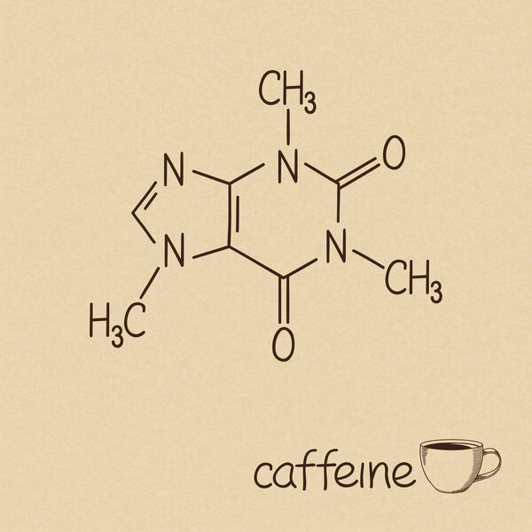 Caffeine molecule structure