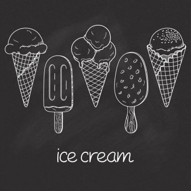 Dondurmalar kara tahta üzerinde