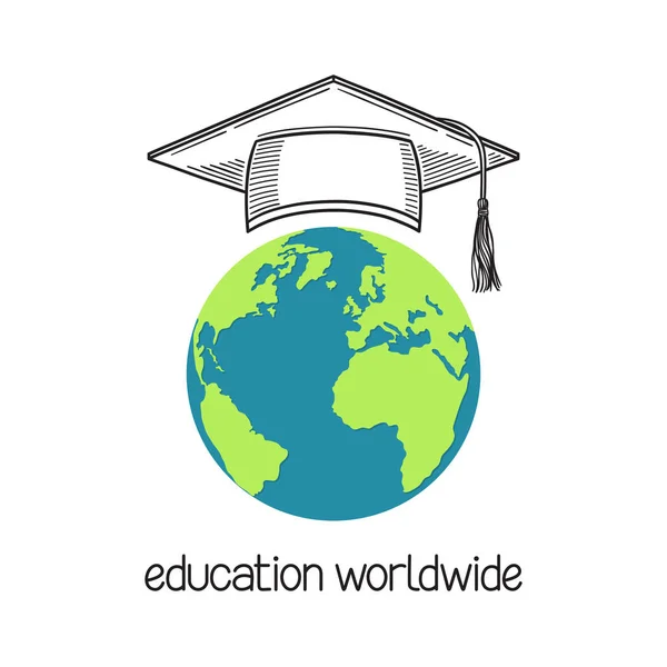 Onderwijs wereldwijd — Stockvector