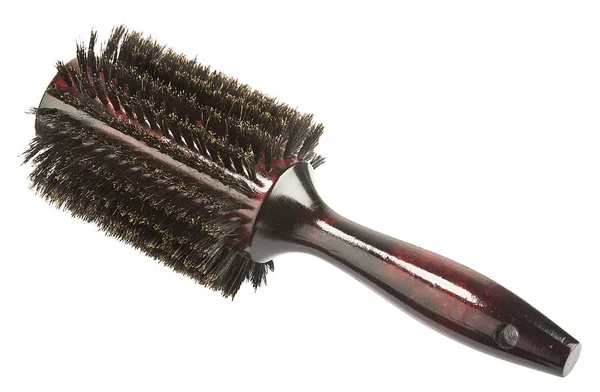 Hair Tools Beauty Hairdressing Concept Brushes Combs White Background — 스톡 사진