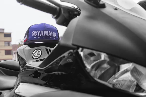 Лима Перу Марсо 2020 Мотоцикл Ремонтируется Продается Магазине Motoparttoto Yamaha — стоковое фото