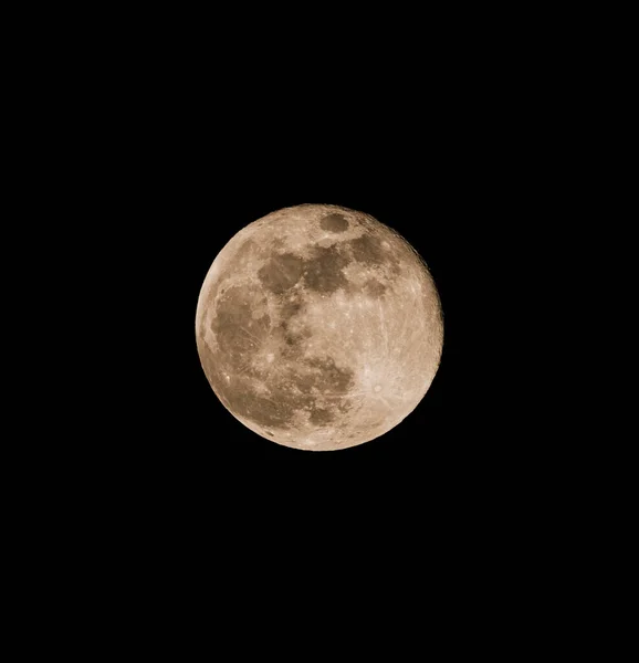 Blumen Vollmond Letzter Vollmond Eines Jahres Aufgenommen Hoch Himmel — Stockfoto