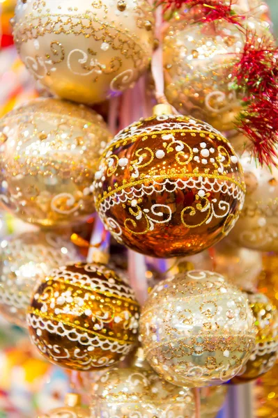 Golden christmas decoration — Stock Photo, Image
