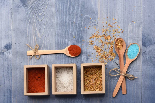 Ingredients for cooking on vintage background — Stock Photo, Image