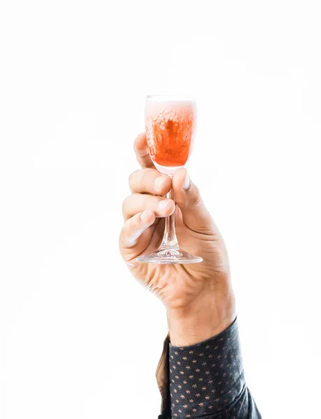 Bebida alcoólica vermelha — Fotografia de Stock