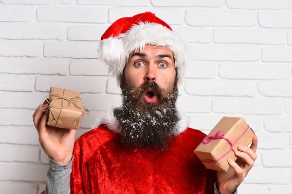 Hipster-Weihnachtsmann — Stockfoto