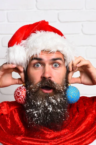 Hipster-Weihnachtsmann — Stockfoto