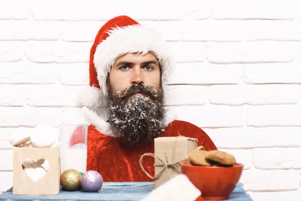 Hipster-Weihnachtsmann — Stockfoto