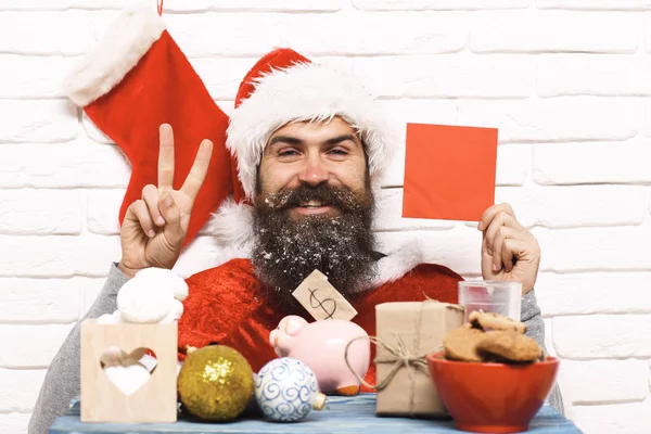 Hipster-Weihnachtsmann — Stockfoto