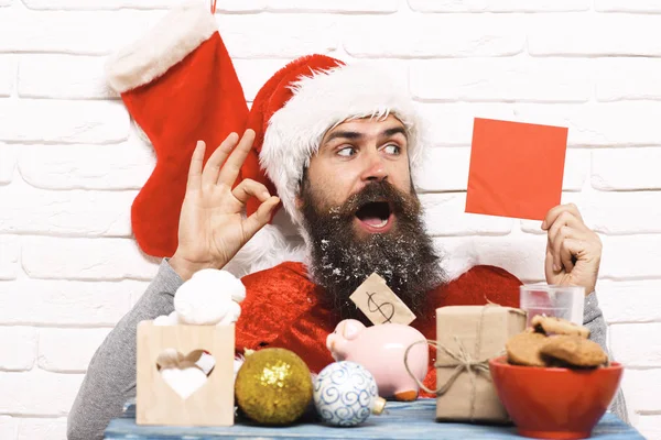 Hipster Santa Claus — Stockfoto