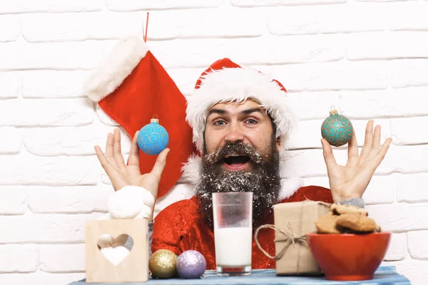 Hipster Père Noël — Photo