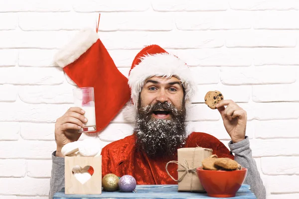 Hipster-Weihnachtsmann — Stockfoto