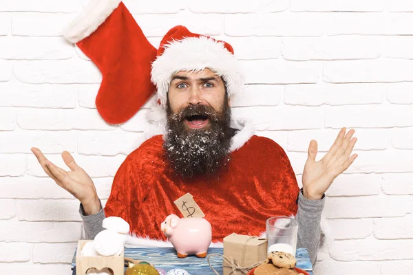 Hipster-Weihnachtsmann — Stockfoto