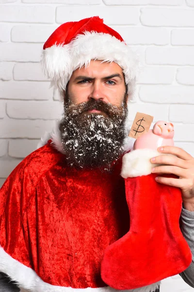 Hipster Άγιος Βασίλης — Φωτογραφία Αρχείου