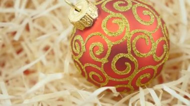 Ahşap üzerine kırmızı top arka plan fişleri