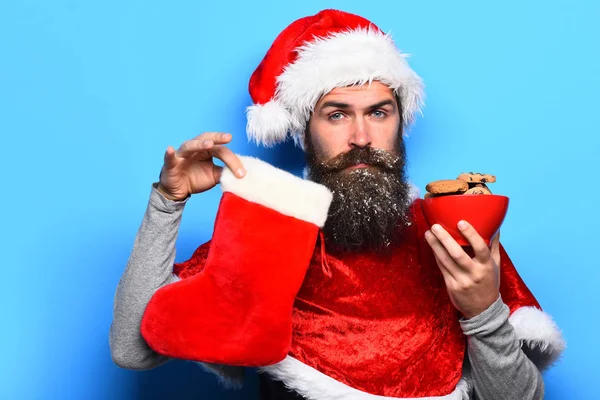 Hipster Санта Клауса — стокове фото
