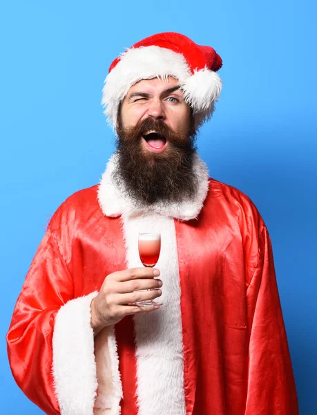 Guapo barbudo santa claus hombre —  Fotos de Stock