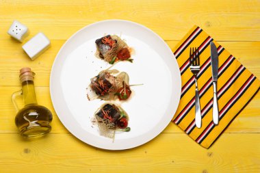 yemek Balık plaka üzerinde