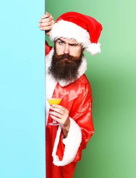 Serious bearded santa claus man — Stock Photo, Image