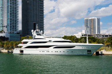 Miami, lüks yat dock