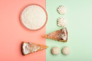 elmalı turta ile Hindistan cevizi