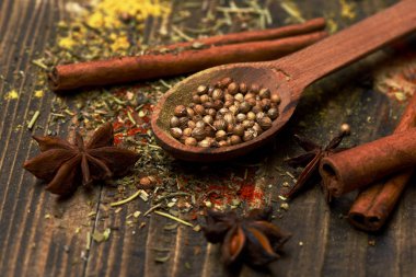 kaşık baharatlı kokulu baharat