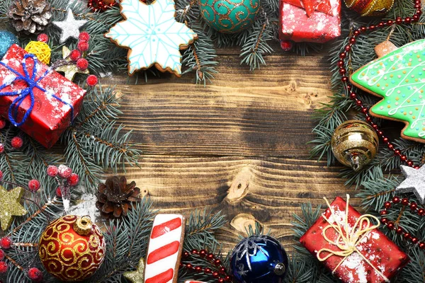 Grinalda de natal firry colorido — Fotografia de Stock