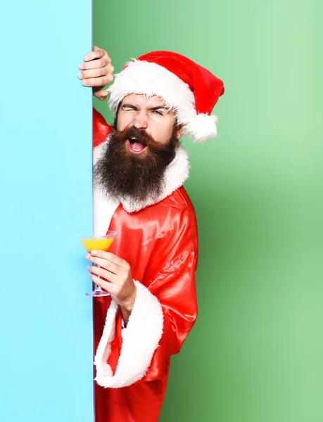 Drôle barbu santa claus homme — Photo