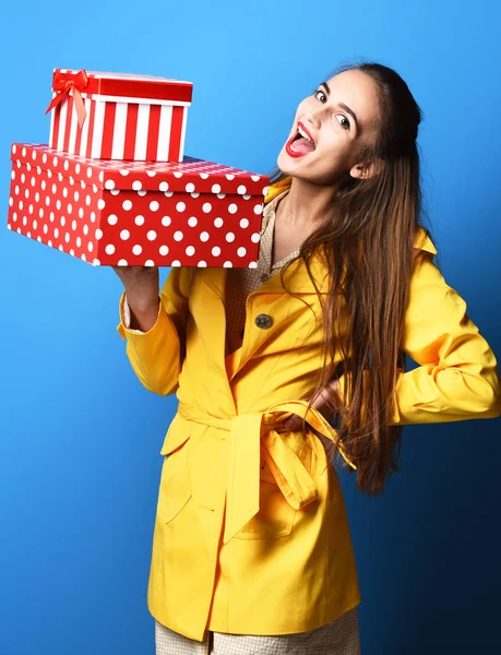 Sourire fille colorée avec cheville — Photo