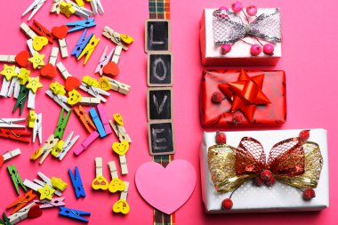 Sevgililer günü kartı kurulları ile