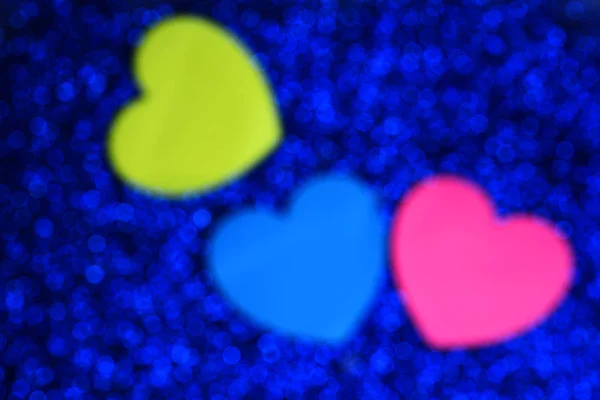 Sfondo sfocato fatto da bokeh luce blu — Foto Stock