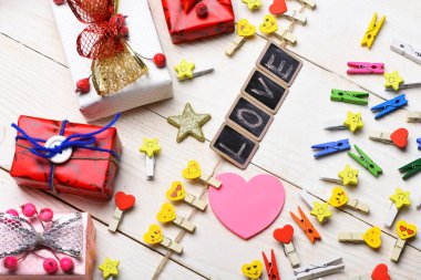 Sevgililer günü kartı kurulları ile