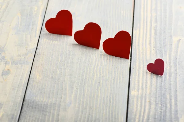 Бумага Валентина красное сердце — стоковое фото